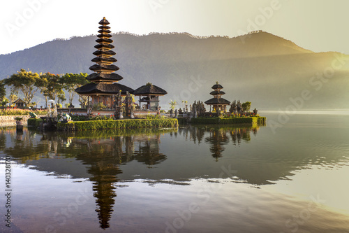 Pura Ulun Danu Bratan  Hindu temple on Bratan lake  Bali  Indonesia
