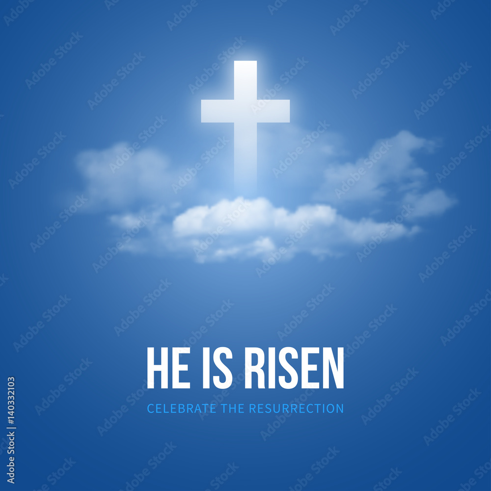 Naklejka premium He is risen