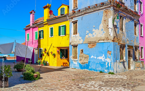 Old colorful houses of Burano.