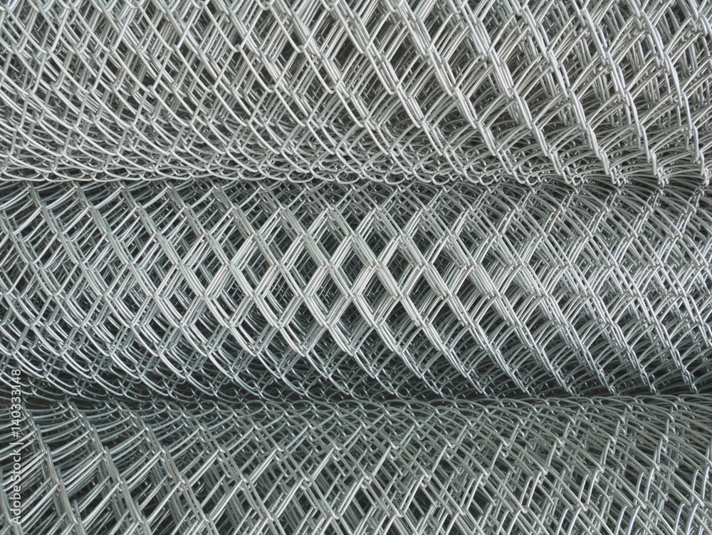 Roll of steel mesh background