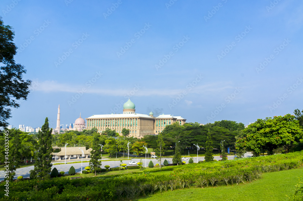 Putrajaya cityscape at sunny day, Malaysia