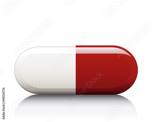 Pill on White