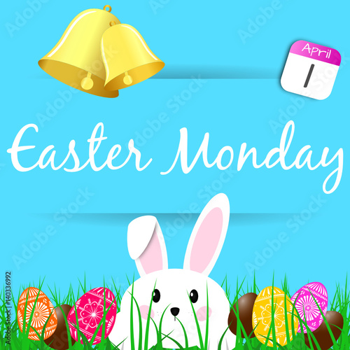 Easter monday - bell - rabbit - egg - 1 avril 2018