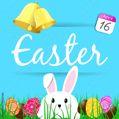 Easter - bell - rabbit - egg - 16 april 2017