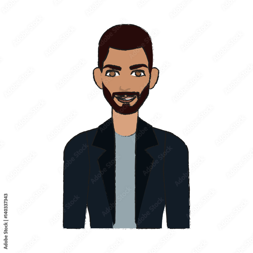 good looking man cartoon icon over white background. colorful design. vector illustration good looking man cartoon icon over white background. colorful design. vector illustration