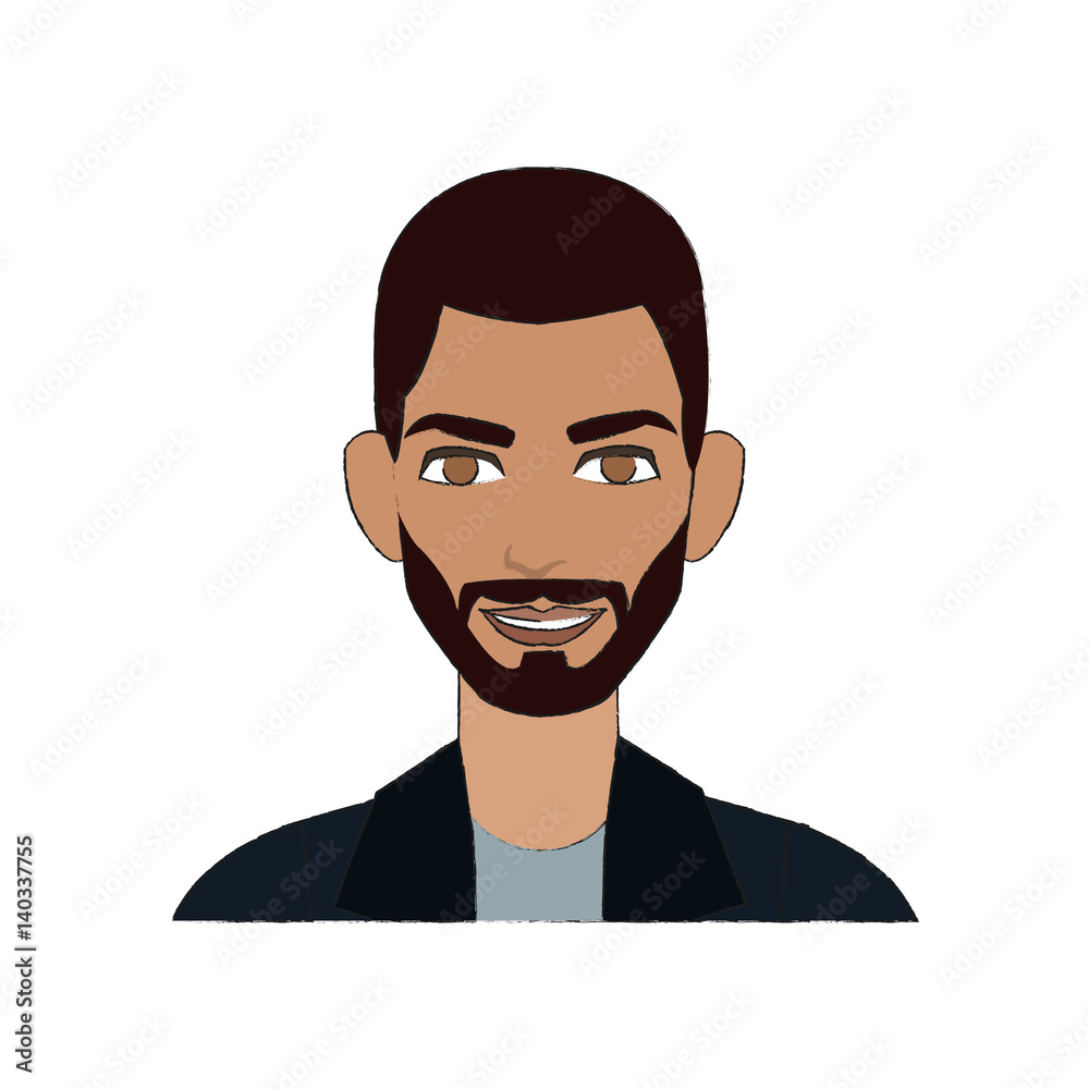 good looking man cartoon icon over white background. colorful design. vector illustration good looking man cartoon icon over white background. colorful design. vector illustration