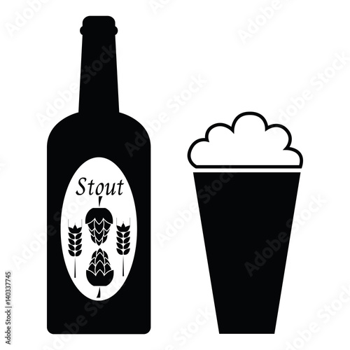 vector beer icons.