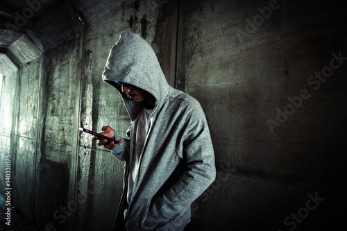 A stranger person on the phone