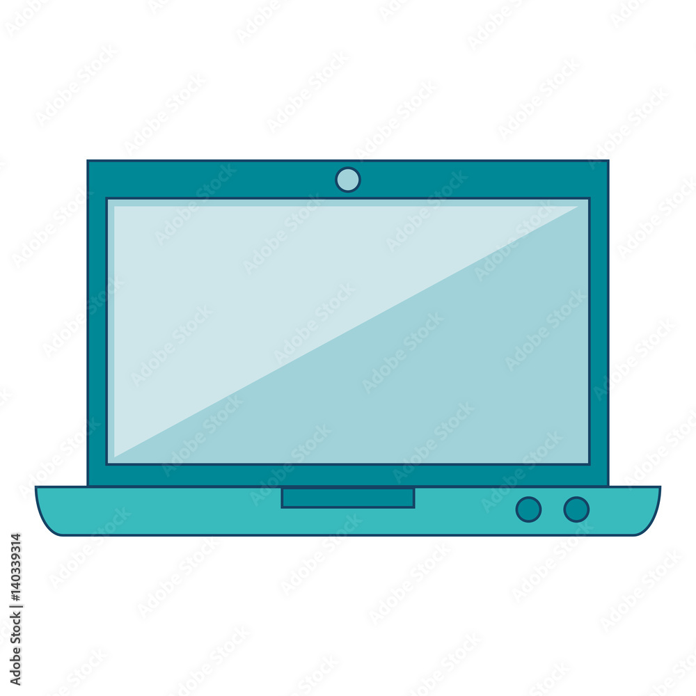 laptop computer isolated icon vector illustration design