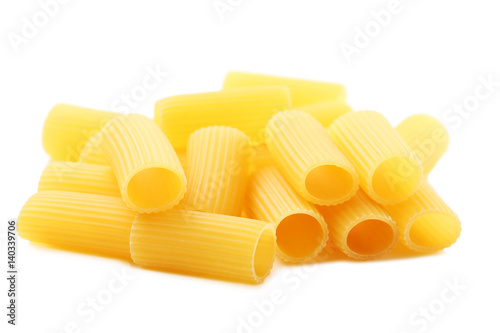 Pasta penne isolated on a white background