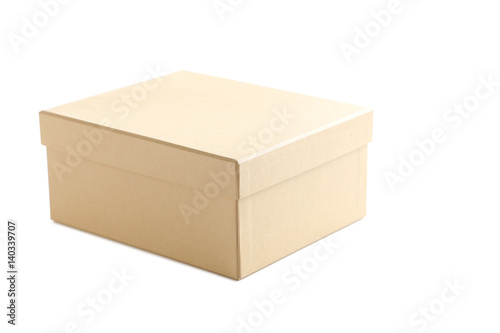 Brown box isolated on a white background © 5second
