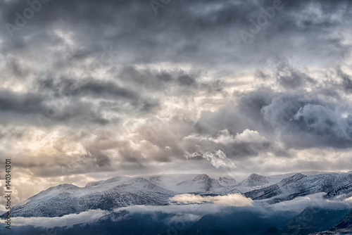 Mountain skyscape