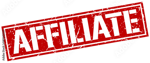 affiliate square grunge stamp