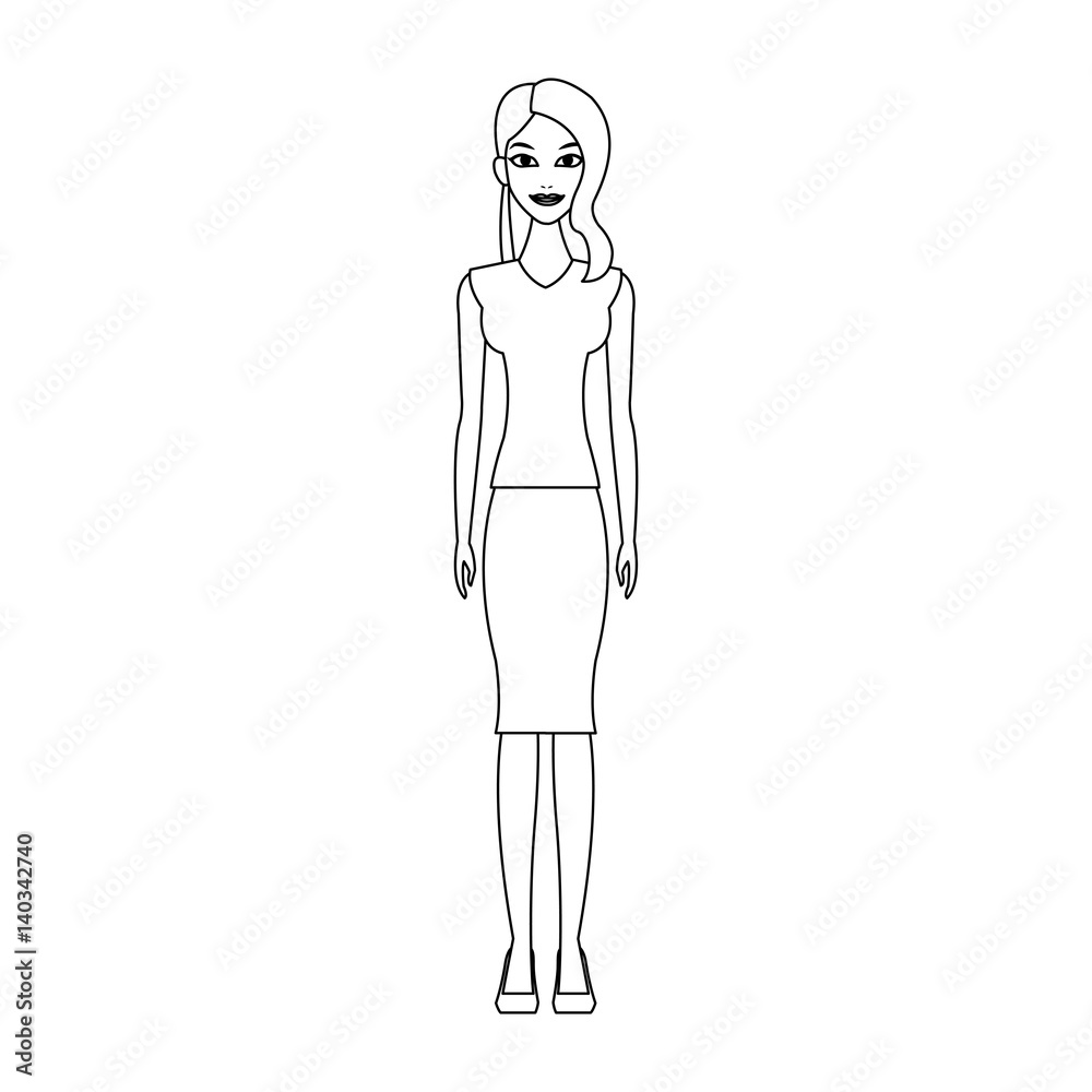 young slim pretty woman icon image vector illustration design young slim pretty woman icon image vector illustration design