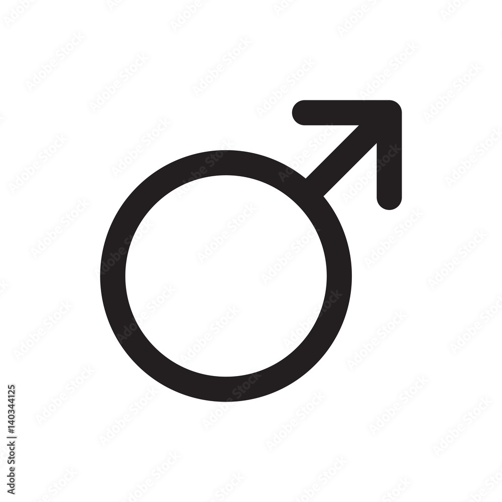 Male icon isolated on white background. Vector illustration. Male icon isolated on white background. Vector illustration.