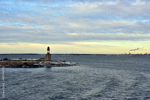 The Gulf of Finland.Lighthouse in sea near Helsinki. © Maksim