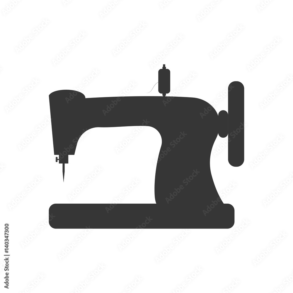 Sewing machine illustration