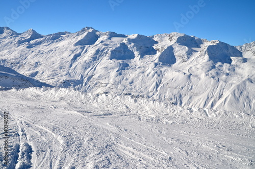 Fototapeta Naklejka Na Ścianę i Meble -  Alpine ski resort in Sölden in Otztal Alps, Tirol, Austria
