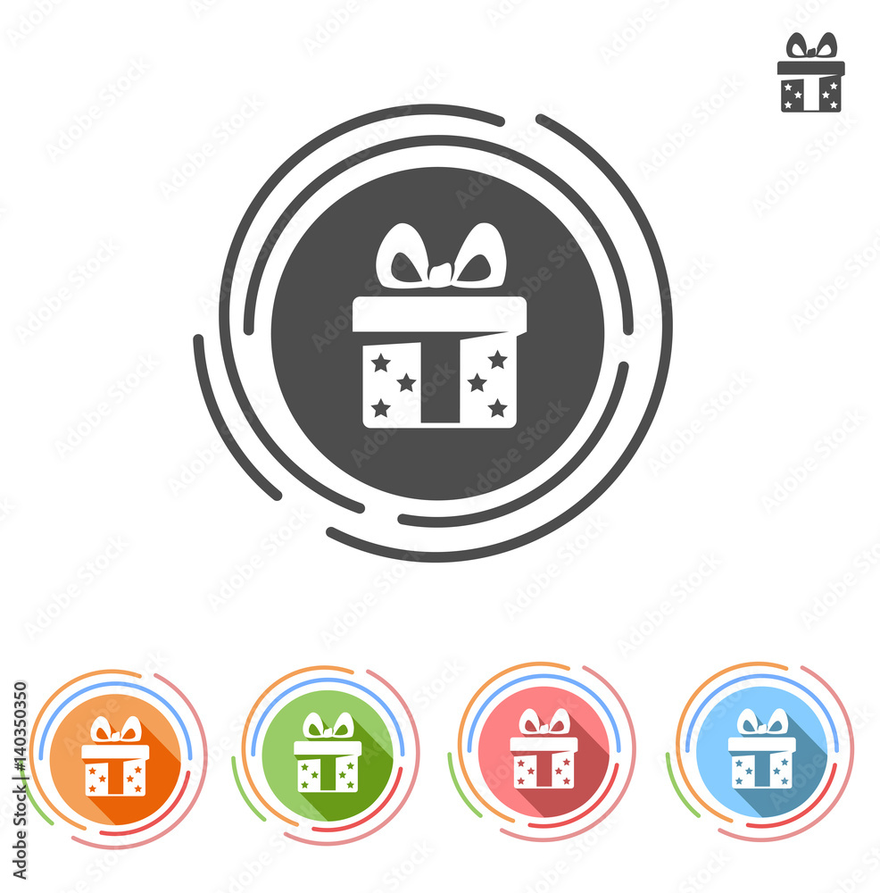 Gift flat color icon Gift flat color icon