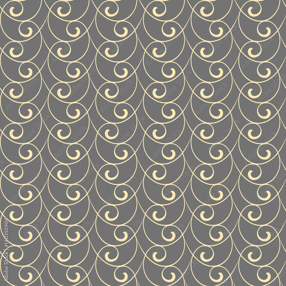 Seamless vector golden ornament. Modern background. Geometric modern pattern