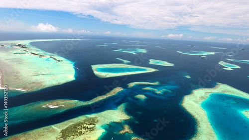 Maldives aerial view