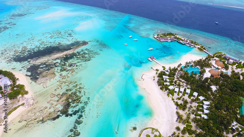 Maldives aerial view