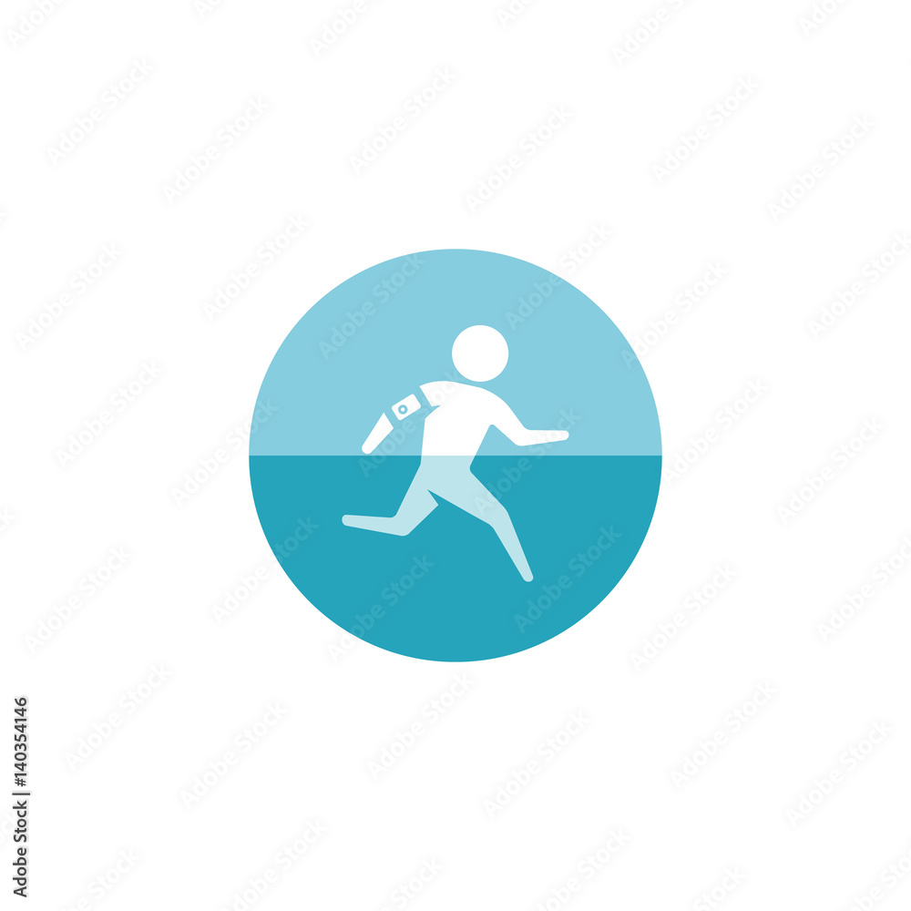 Circle icon - Running athlete Circle icon - Running athlete