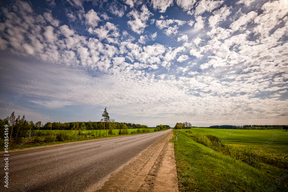 Fototapeta premium country road
