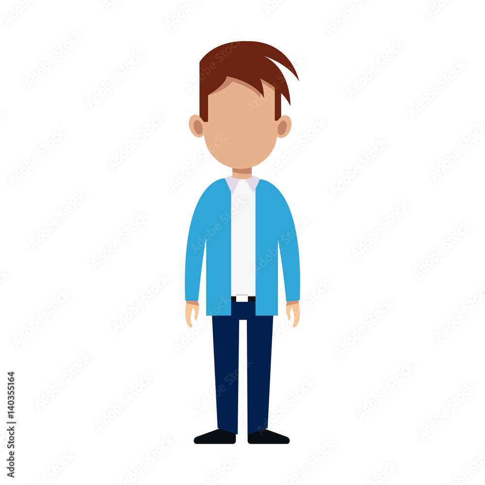 man cartoon icon over white background. colorful design. vector illustration man cartoon icon over white background. colorful design. vector illustration