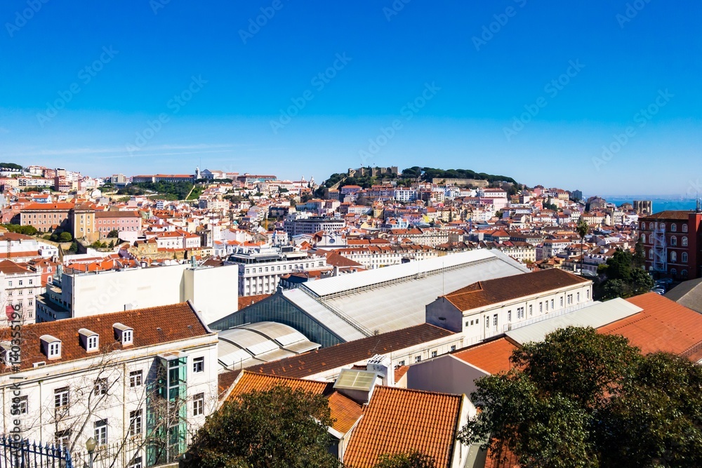 Aussichtspunkt Miradouro São Pedro de Alcântara, Lissabon Aussichtspunkt Miradouro São Pedro de Alcântara, Lissabon