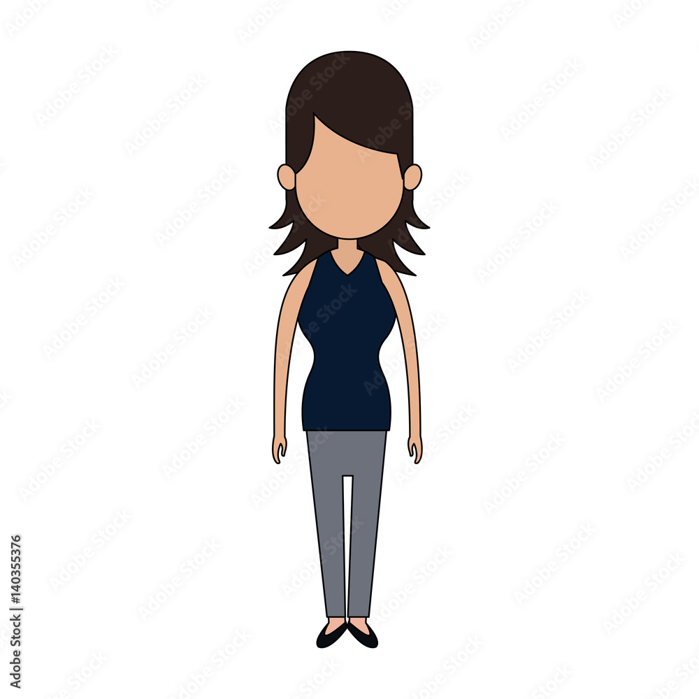 woman cartoon icon image vector illustration design woman cartoon icon image vector illustration design