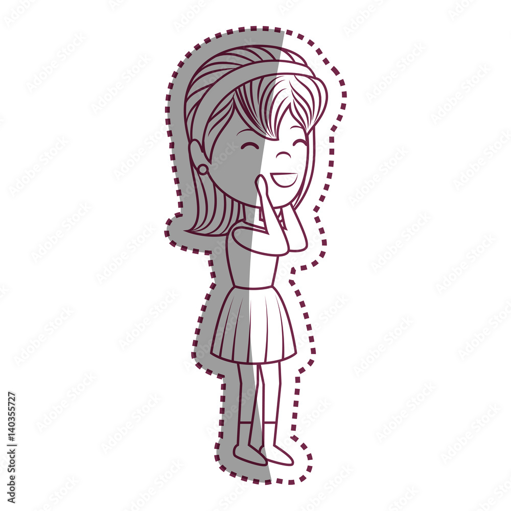 beautiful woman avatar character vector illustration design