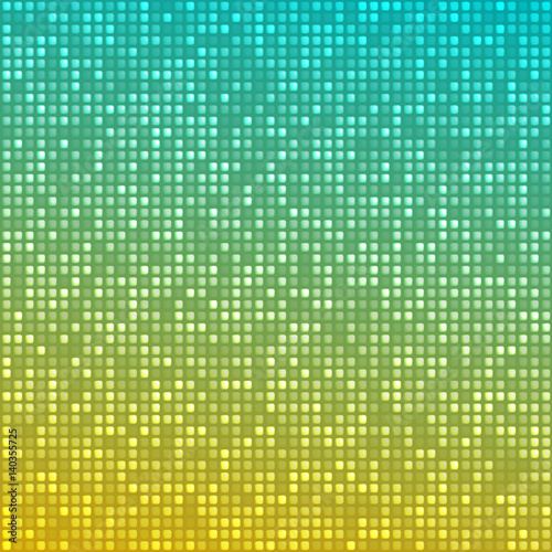 Abstract bright mosaic gradient background blue yellow