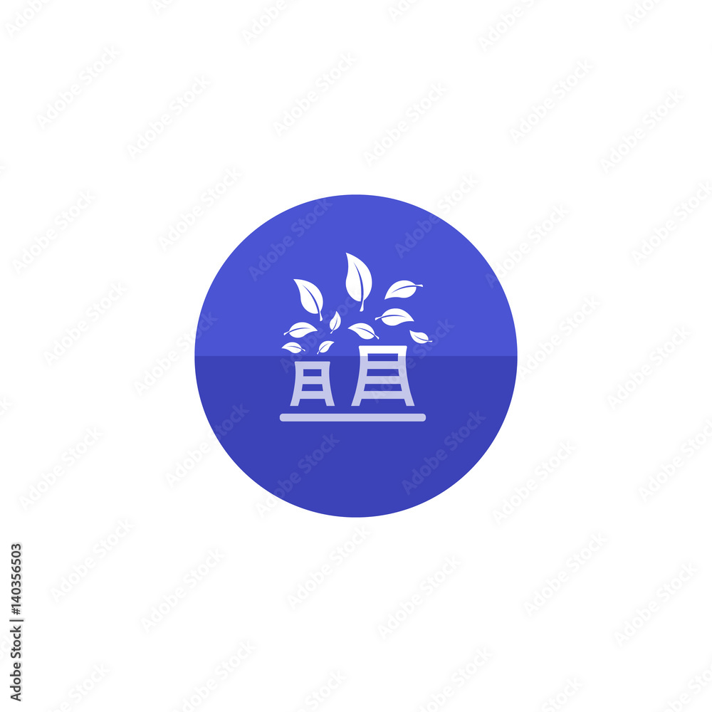 Obraz premium Circle icon - Nuclear plant
