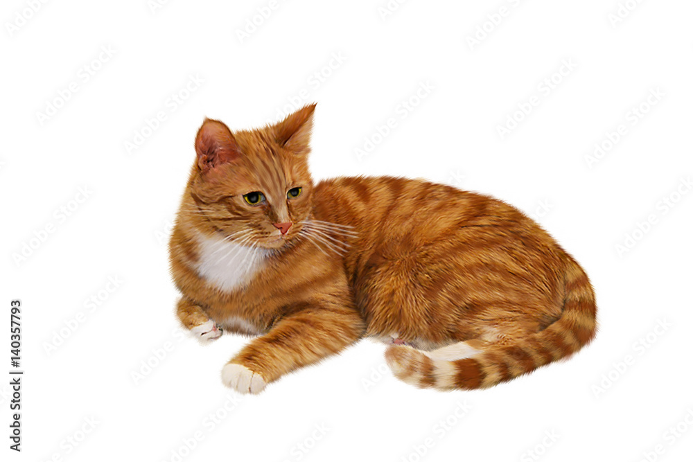Obraz premium Ginger cat