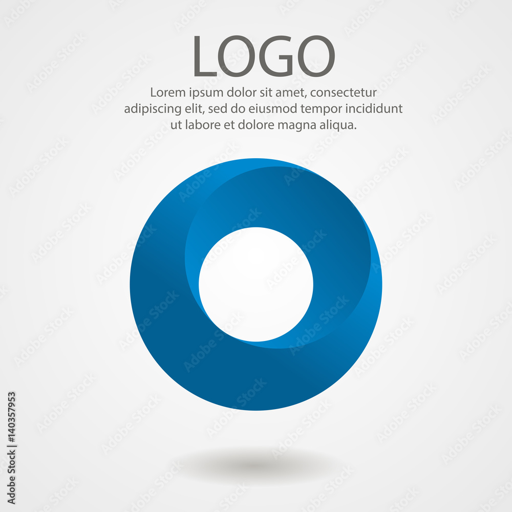 Abstract logo in the form of a circle. Corporate icon, template Abstract logo in the form of a circle. Corporate icon, template