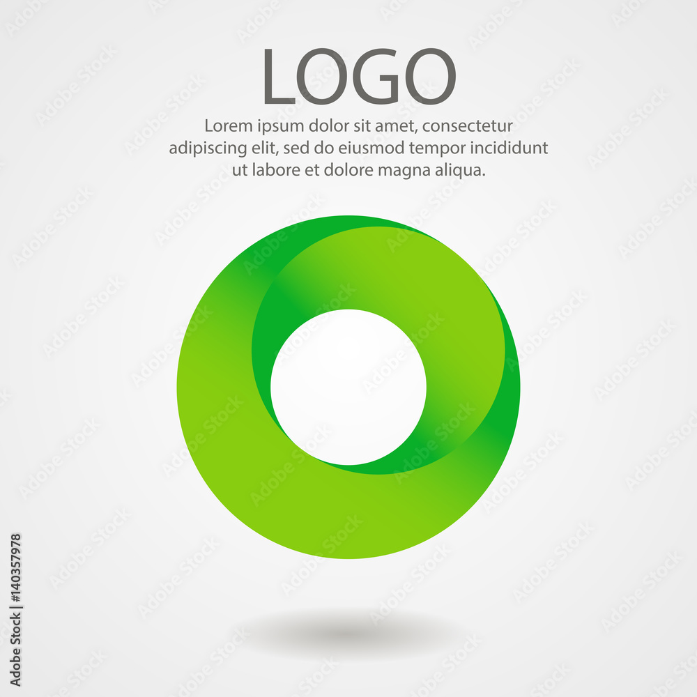 Abstract logo in the form of a circle. Corporate icon, template Abstract logo in the form of a circle. Corporate icon, template