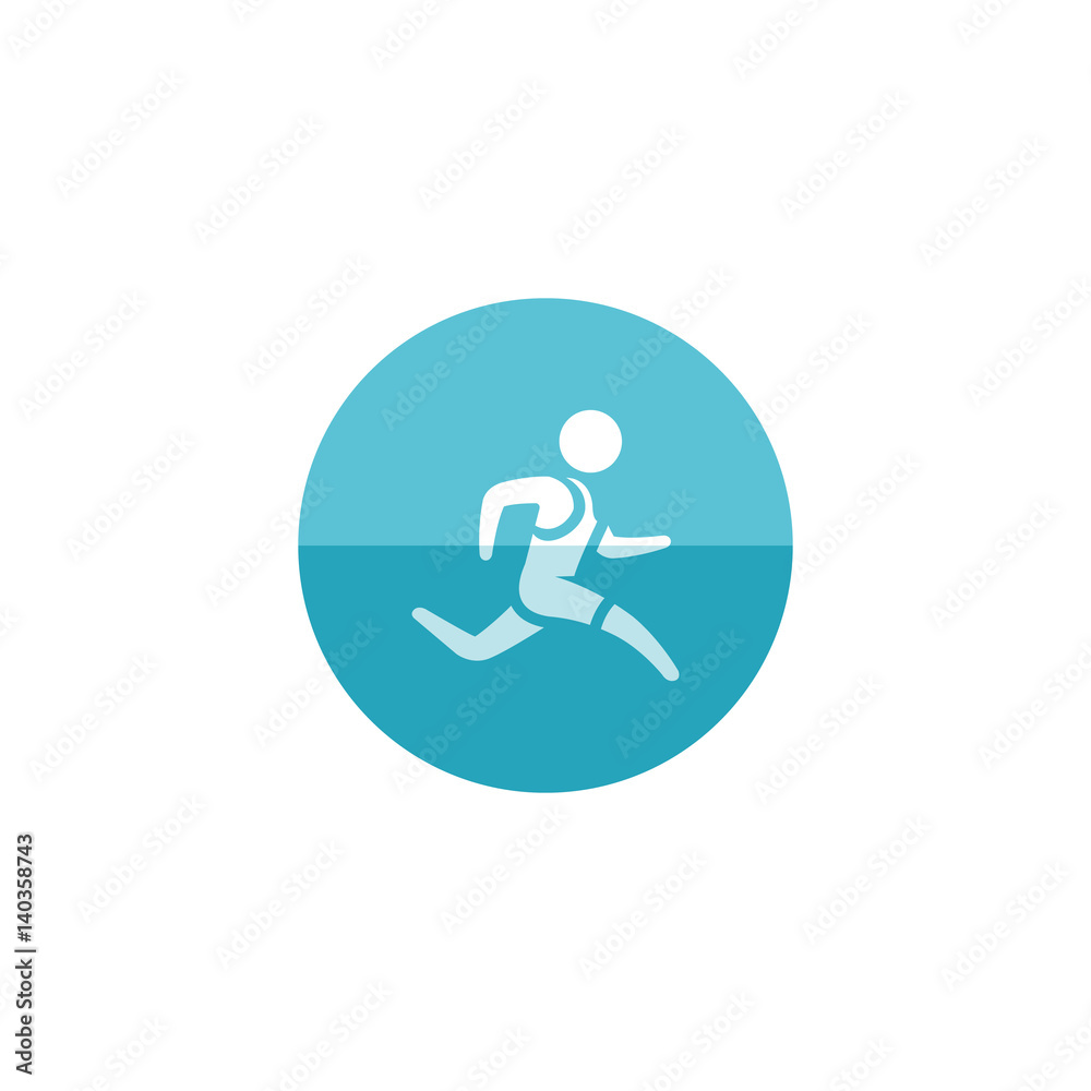 Circle icon - Running athlete Circle icon - Running athlete