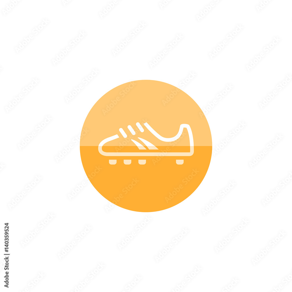Fototapeta premium Circle icon - Soccer Shoe