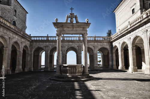 Montecassino Abbey, religious and historic destination in Cassino. Italy © Marta P. (Milacroft)