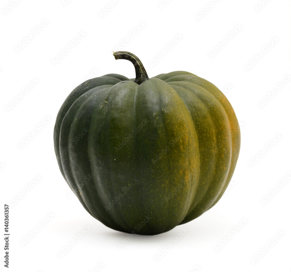 Fresh Acorn Squash Isolated On White Background Fresh Acorn Squash Isolated On White Background