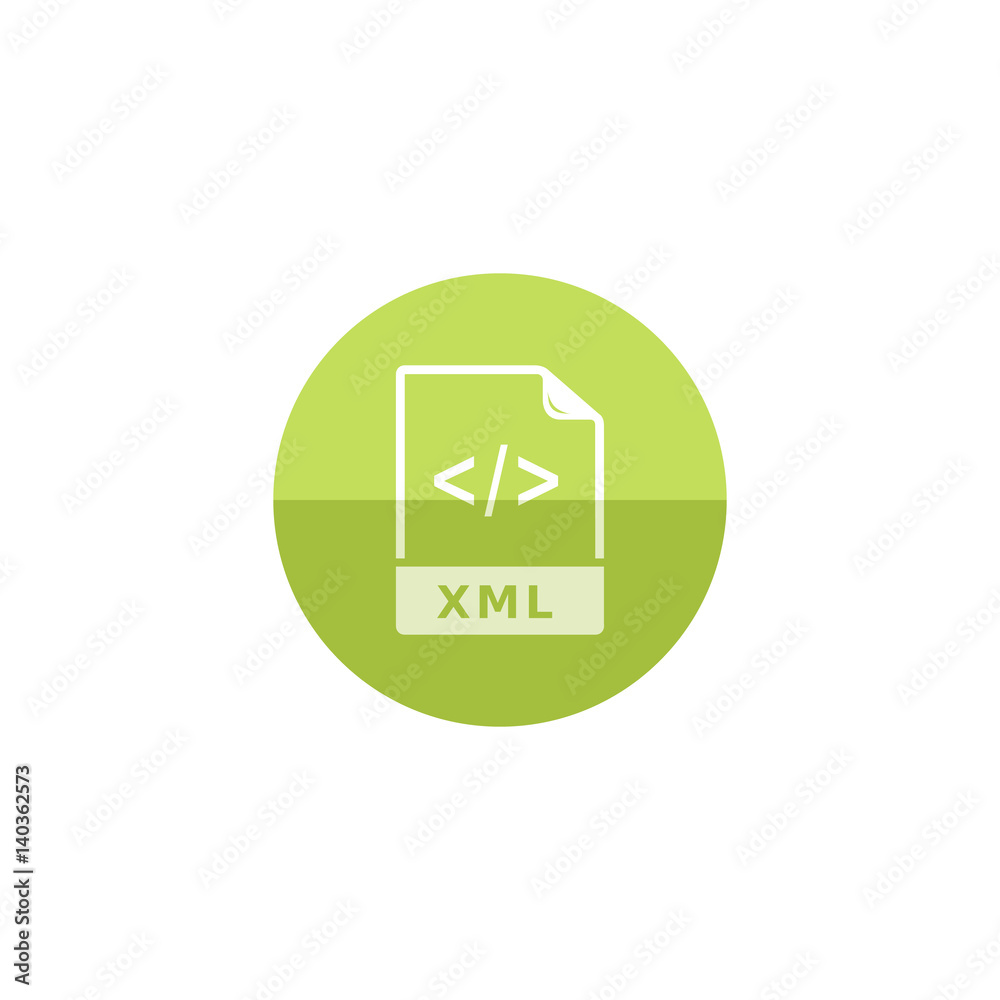 Circle icon - XML file format Circle icon - XML file format