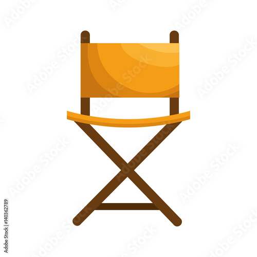 director chair isolated icon vector illustration design