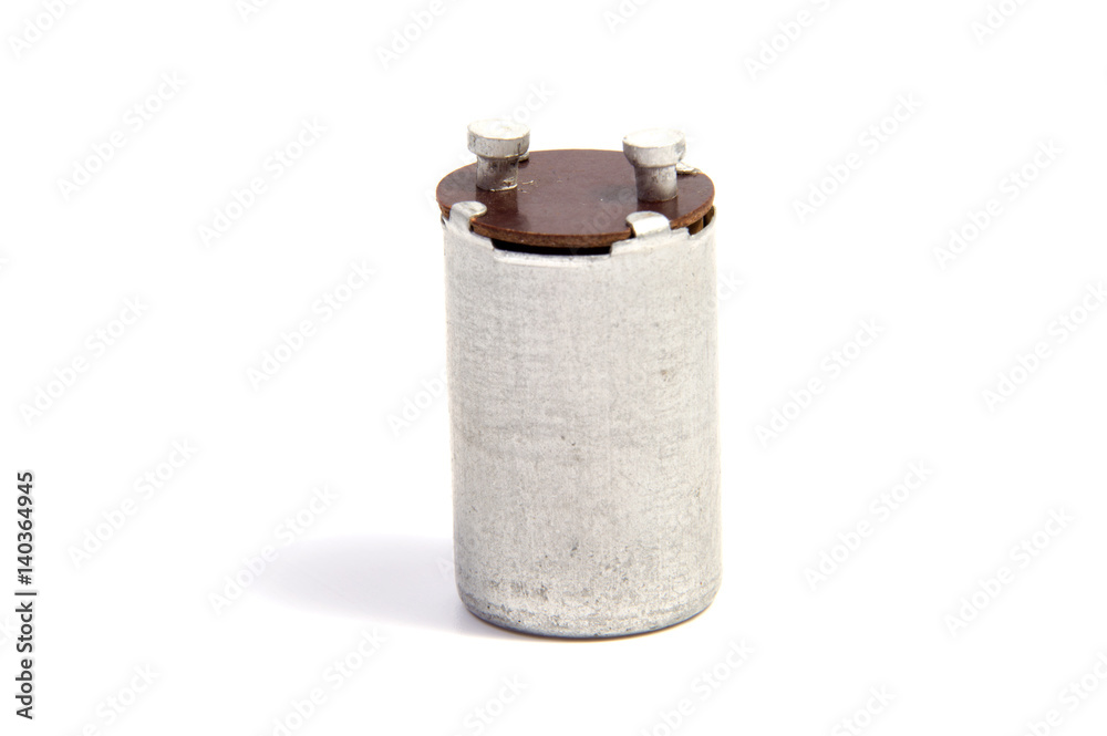 Group of capacitors isolated on white background. Group of capacitors isolated on white background.