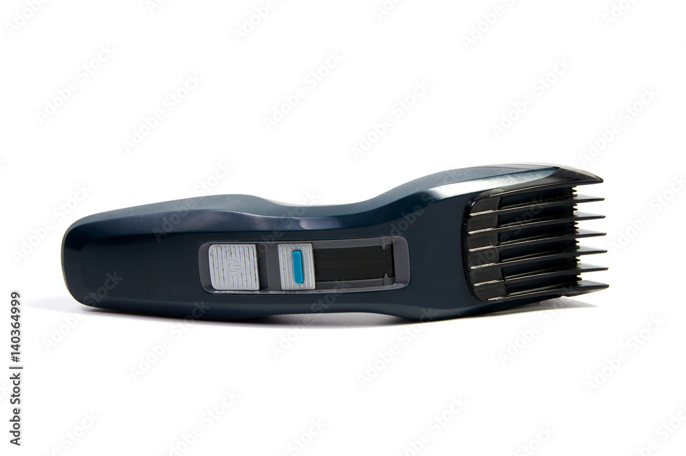 Hair machine for trimming hair isolated on white Hair machine for trimming hair isolated on white