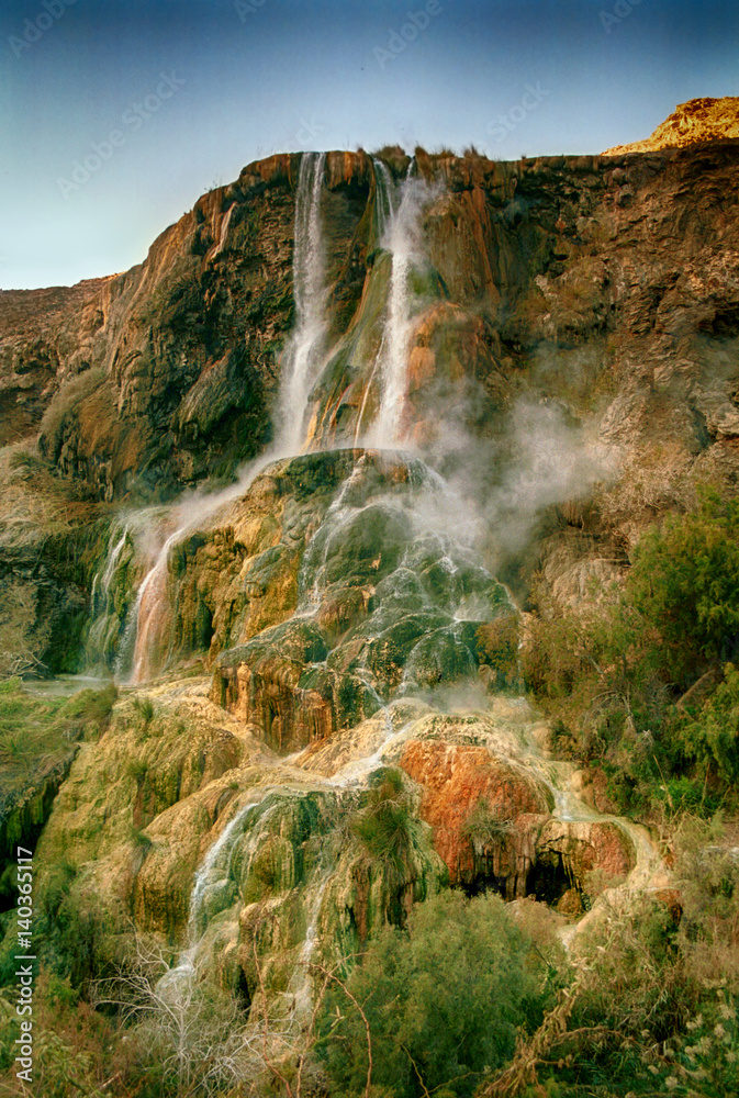 Fototapeta premium Waterfall, Hammamat Ma'in, Jordan