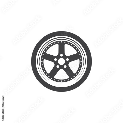 Vector car wheel icon