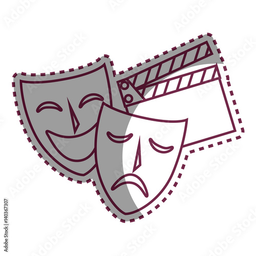 Movie entertainment set icons vector illustration design