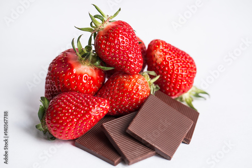 клубника с шоколадом