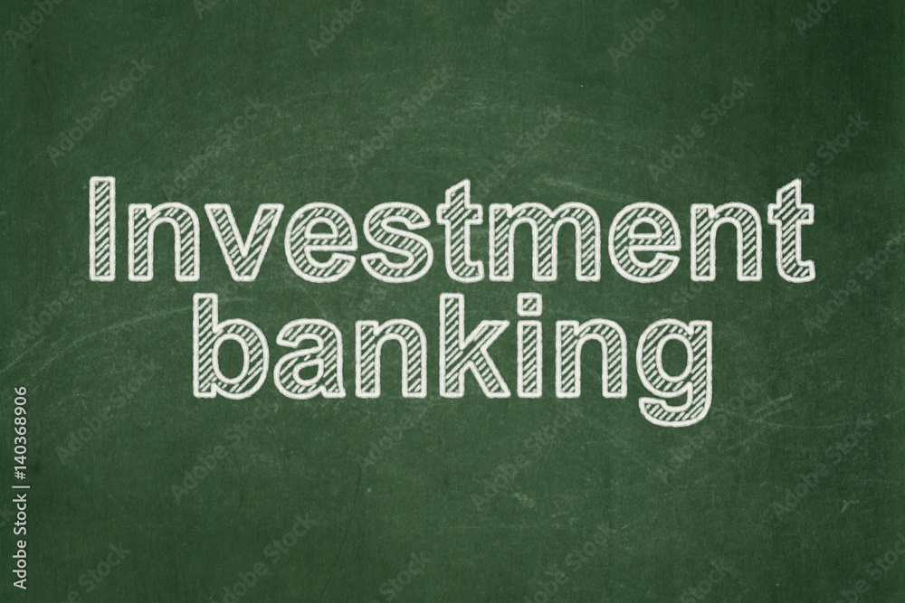 Obraz premium Money concept: Investment Banking on chalkboard background